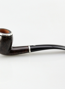 意大利ser jacopo烟斗石楠木大师手工斗纯银黑光面Domina 2015 L1
