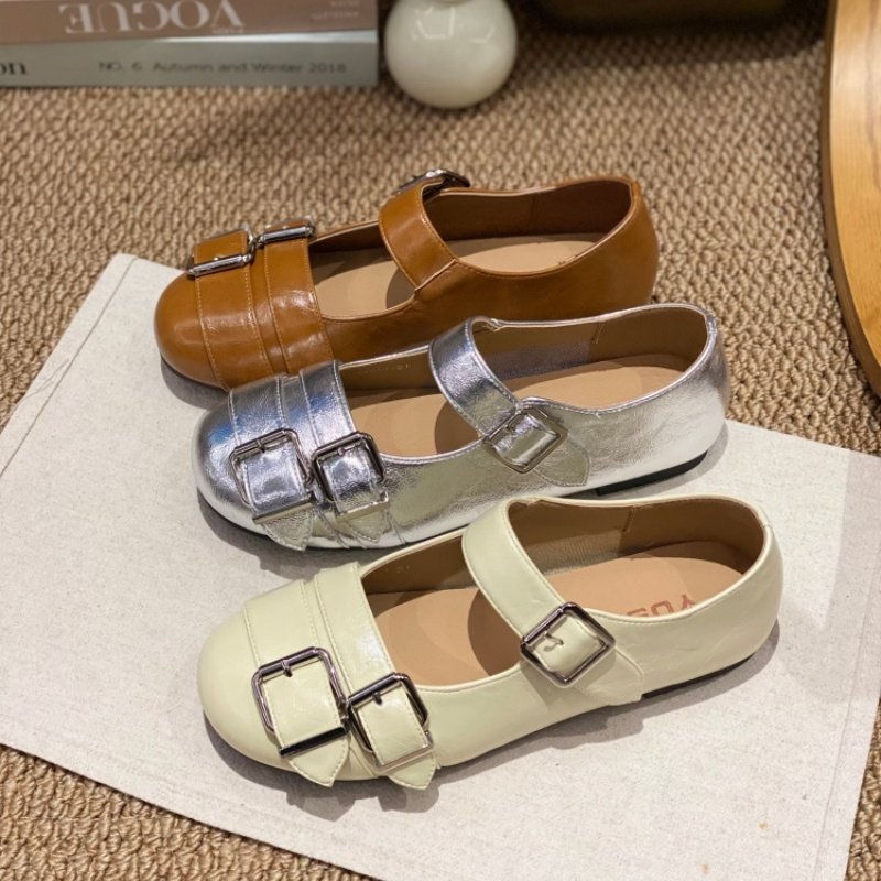 2026春季爆款法式复古玛丽珍鞋女平底皮带扣圆头单鞋舒适百搭女款,女鞋,玛丽珍鞋,淘宝优惠券,粉丝福利购,淘宝优惠卷