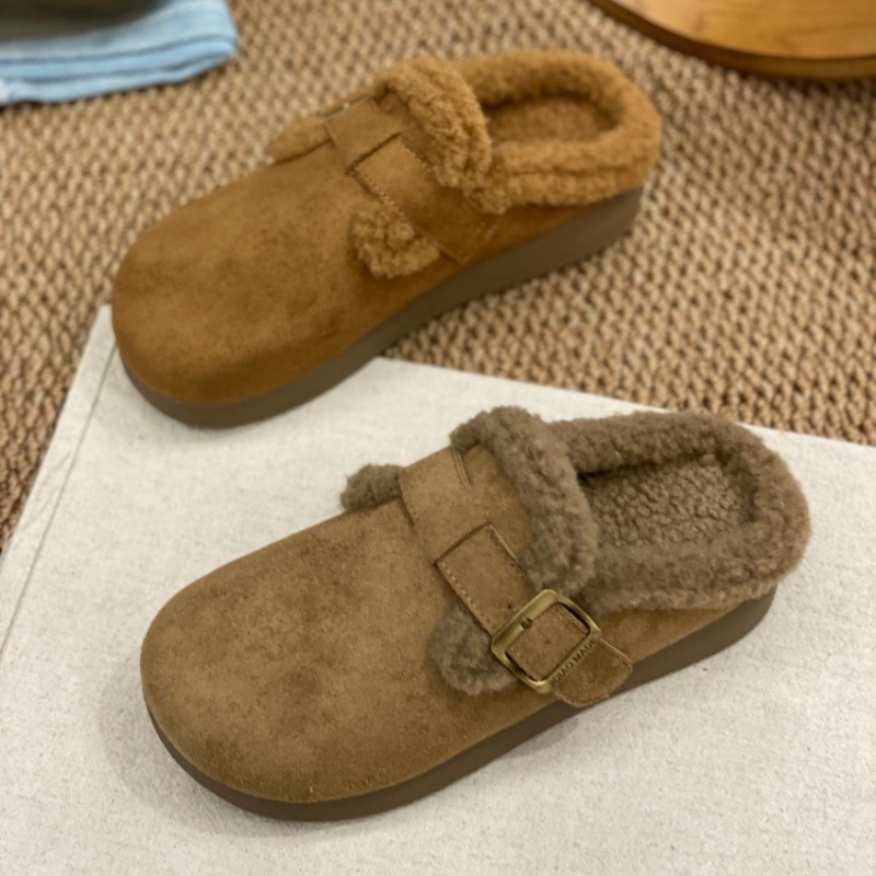 2025新款秋冬季防滑加绒时尚外穿保暖舒适舒适平底百搭休闲鞋子女