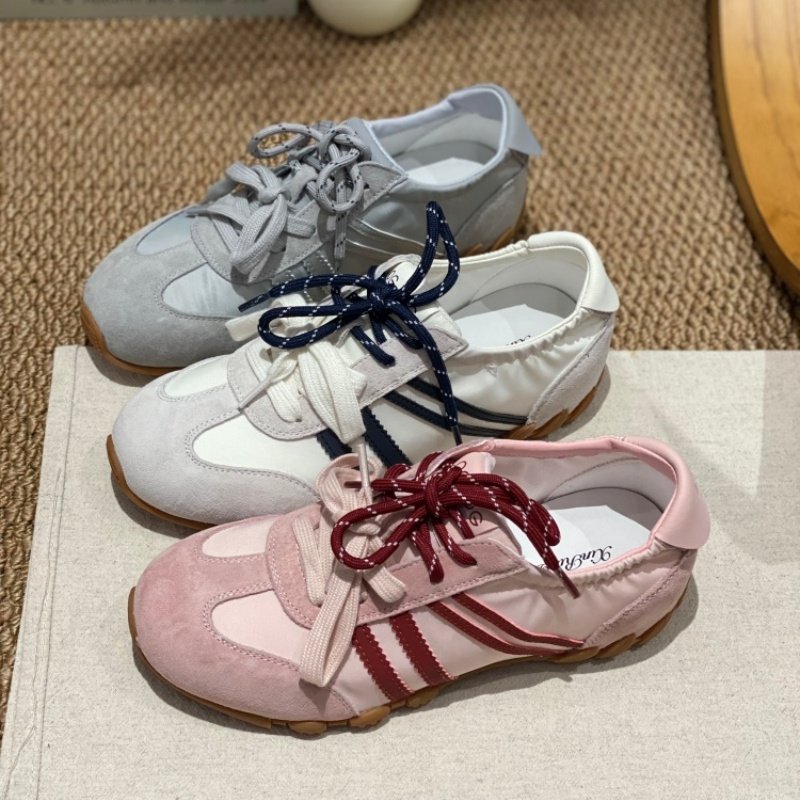 2026春季爆款复古德训鞋女系带圆头平底休闲运动鞋防滑百搭阿甘鞋,女鞋,时尚休闲鞋,淘宝优惠券,粉丝福利购,淘宝优惠卷