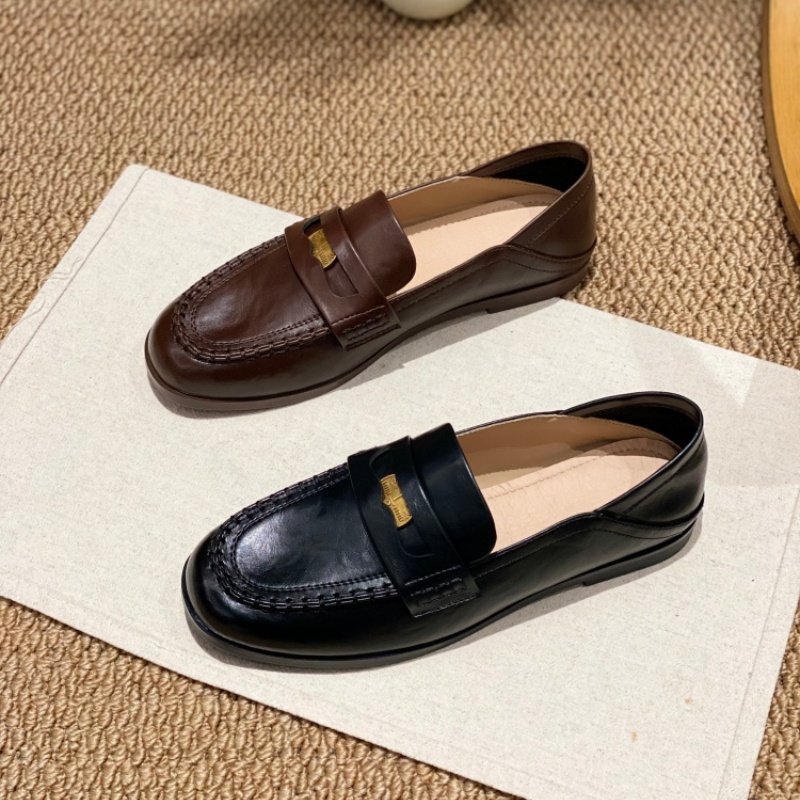 英伦风乐福鞋女2026春季新款低跟复古一脚蹬深口单鞋粗跟通勤鞋女,女鞋,深口单鞋,淘宝优惠券,粉丝福利购,淘宝优惠卷