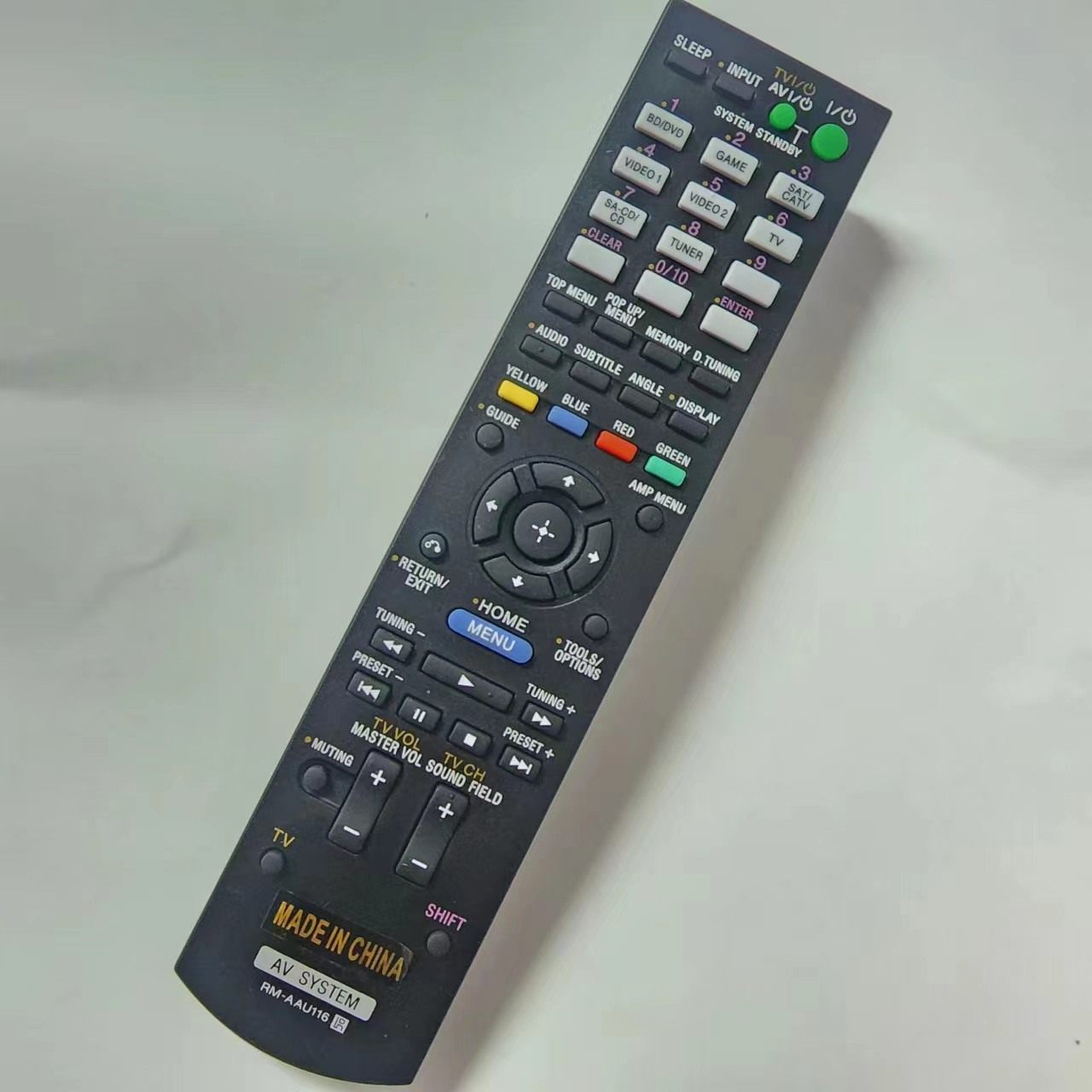 索/尼av功放RM-AAU116遥控器