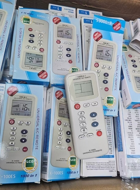 英文中文众合万能空调遥控器K-100SP  K-818 K116S 1000合一1028E