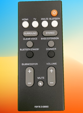 雅马哈FSR78 ZV28960 YAS-106 YAS-207 ATS-1060 YAS-107遥控器