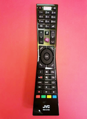 英文JVC智能电视LT-55VU72A 55VU63k 32VH52K RM-C3184电视遥控