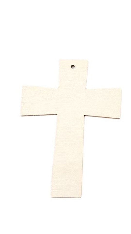 十字架手工创意涂鸦装饰简约木质十字架DIY儿童绘画涂鸦装饰挂件