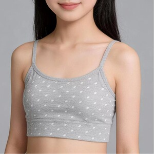 女童纯棉内衣儿童发育期10小学生12吊带小背心一二阶段13女孩14岁