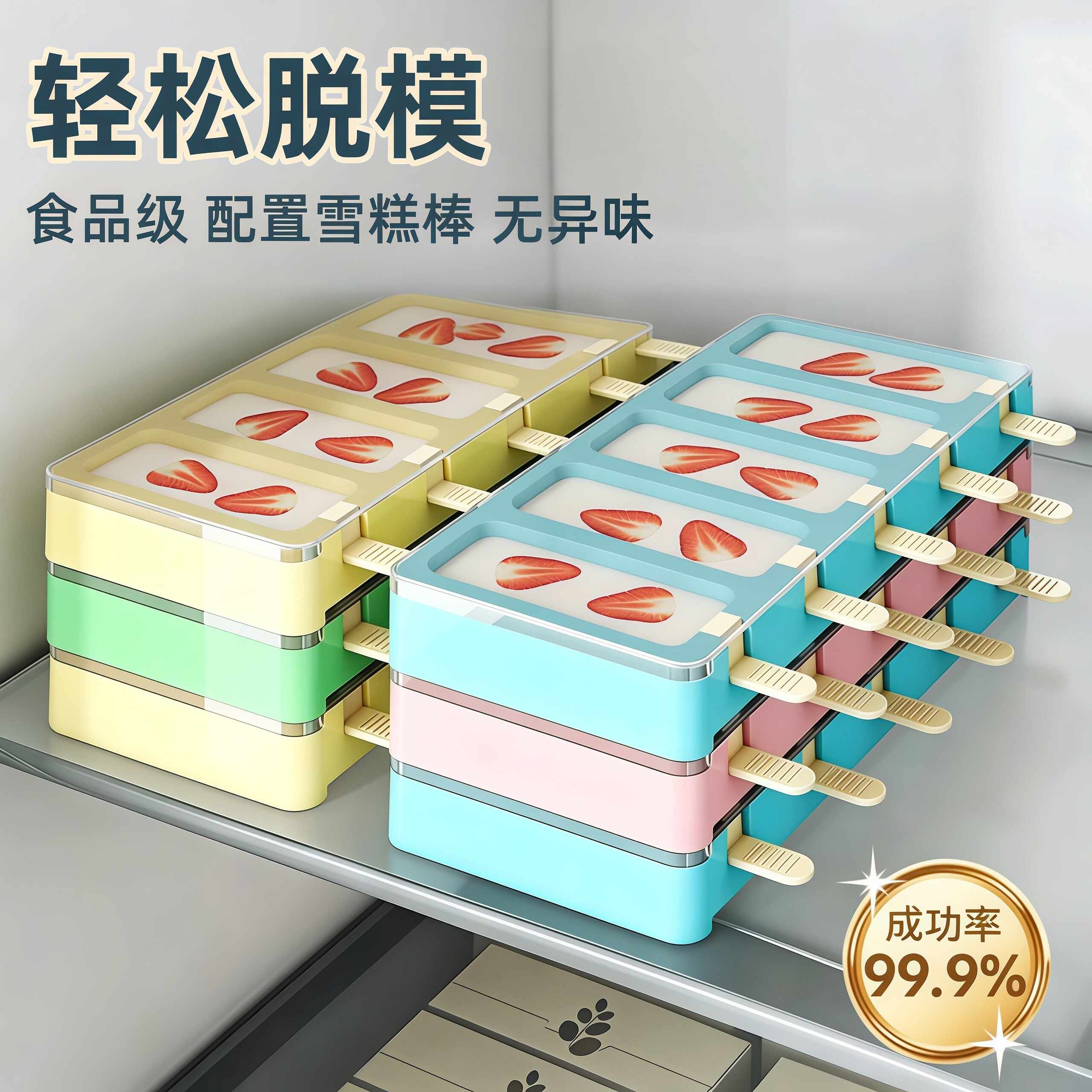2026冰棍雪糕模具食品级家用做冰棒冰块儿童自制冰淇淋冰激凌磨具