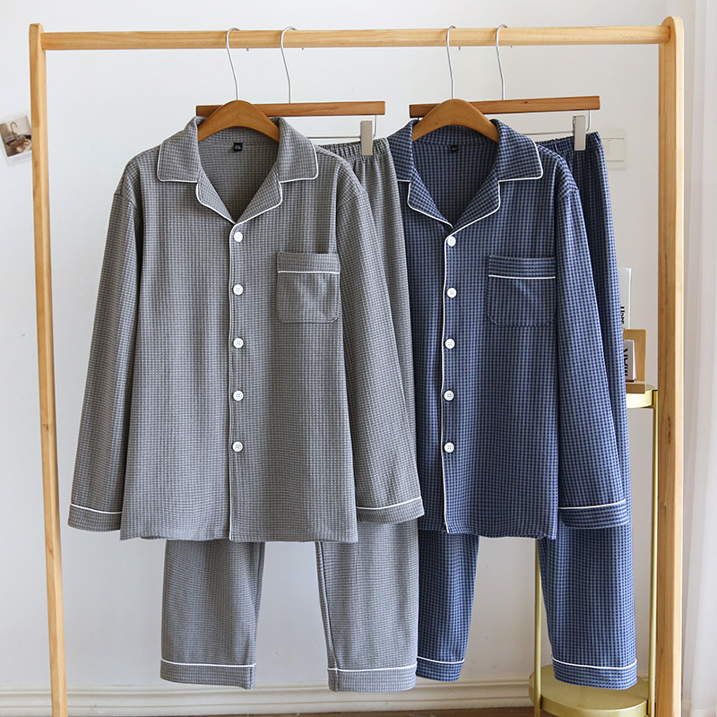 德绒男士睡衣秋冬保暖家居服大码