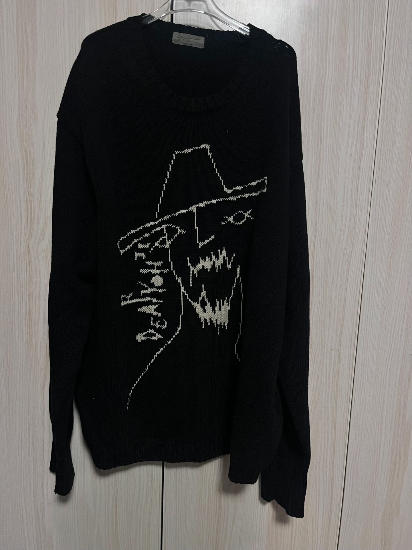 Yohji Yamamoto Graphic Long-Sleeve Sweater