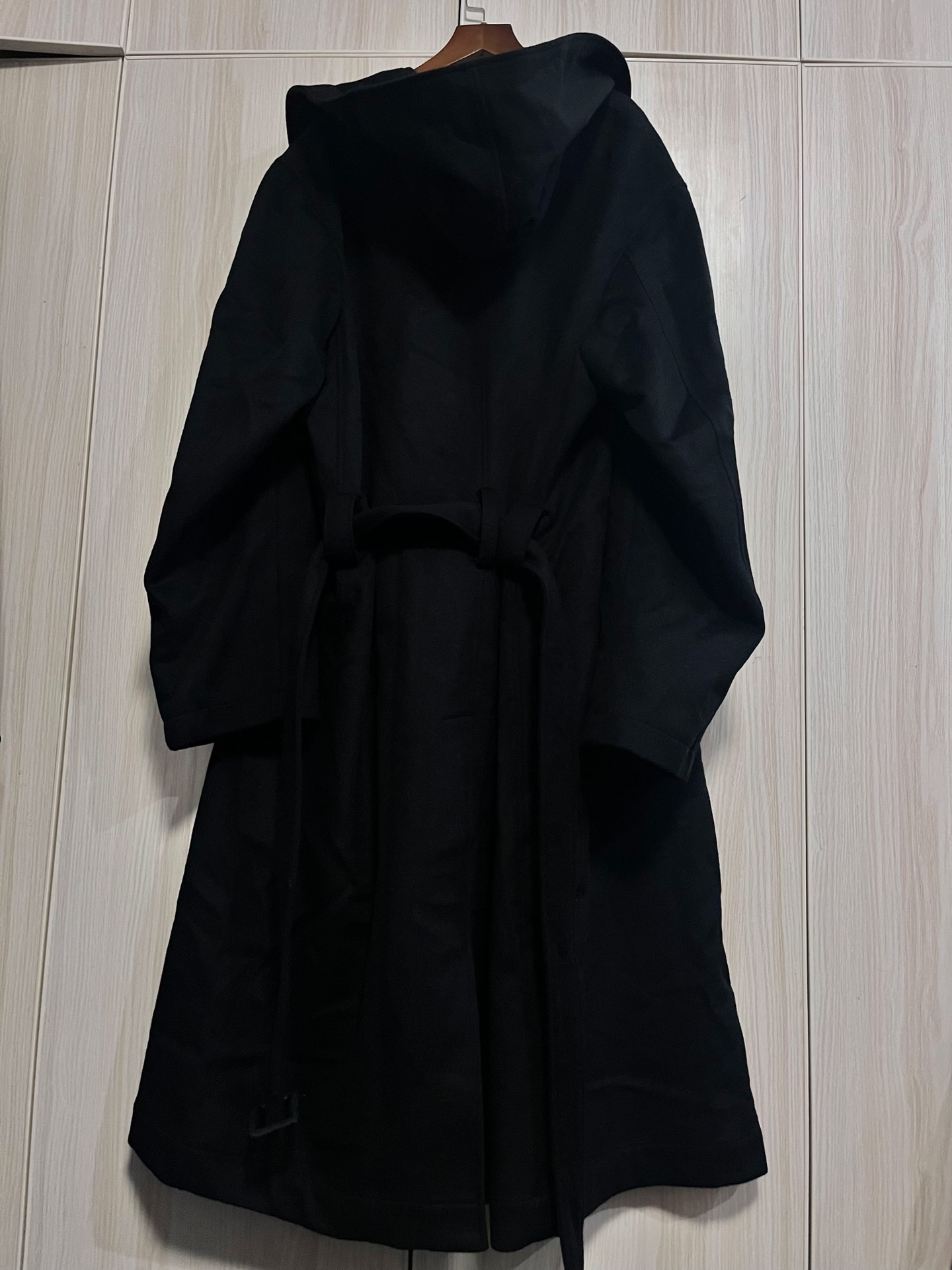 Yohji Yamamoto 23aw Regulation Flannel Boxing Coat — detail