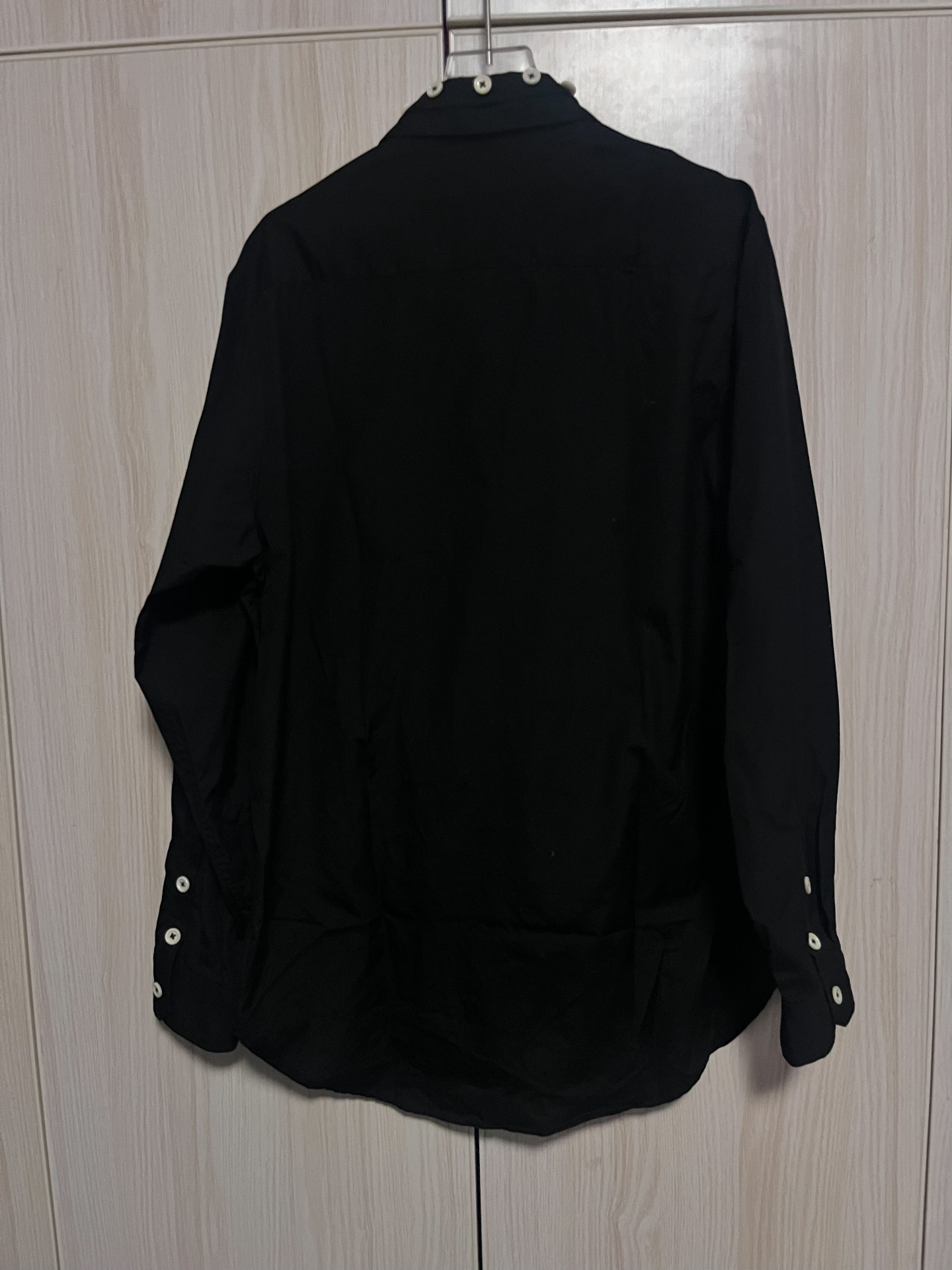 Yohji Yamamoto Double Collar White Button Shirt — back