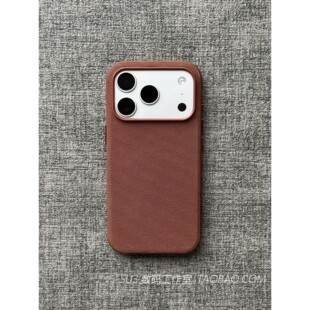 MagSafe磁吸科技织物手机壳适用iPhone16苹果17promax棕赭褐色15商务plus防摔14硅胶13布纹Air磨砂12高级质感