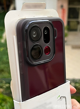 透黑色自带镜头膜适用oppoFindX9手机壳FindX9pro高级感X8s透明ultra全包X7防摔Reno14简约13超薄2硅胶保护套