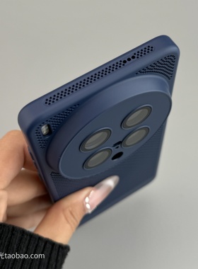 镂空网格超薄散热适用Galaxy三星S25/S24Ultra手机壳S23+宝蓝色S22全包精孔S21plus带镜头膜Note20U透气硬壳