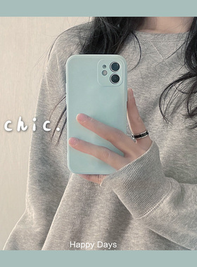 K11x适用oppoReno4/3pro手机壳5薄荷绿se奶蓝色R17液态6硅胶R15直边Reno10/9/8pro+少女7高级Findx6/X5软X3套