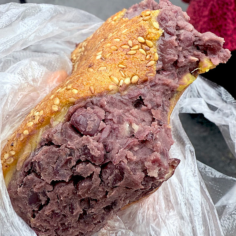 手工红帽红豆饼400g豆沙夹馅中式速冻速食面点早餐家庭袋装小面食