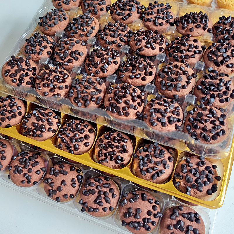 可可豆曲奇饼干5盒趣豆巧克力味儿童零食点整箱地摊点心线下分装