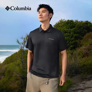 户外休闲运动T恤翻领POLO衫 新款 AJ3614 男26夏季 哥伦比亚快干短袖