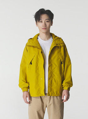 Timberland添柏岚黄色连帽外套男春季新款梭织休闲运动服户外夹克