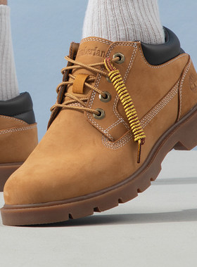 添柏岚官方男鞋秋经典款低帮大黄靴小麦色踢不烂马丁靴A1P3L231