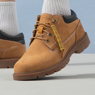 添柏岚官方男鞋秋经典款低帮大黄靴小麦色踢不烂马丁靴A1P3L231