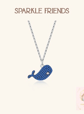 SparkleFriends925银女鲸鱼项链