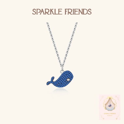 SparkleFriends925银女鲸鱼项链