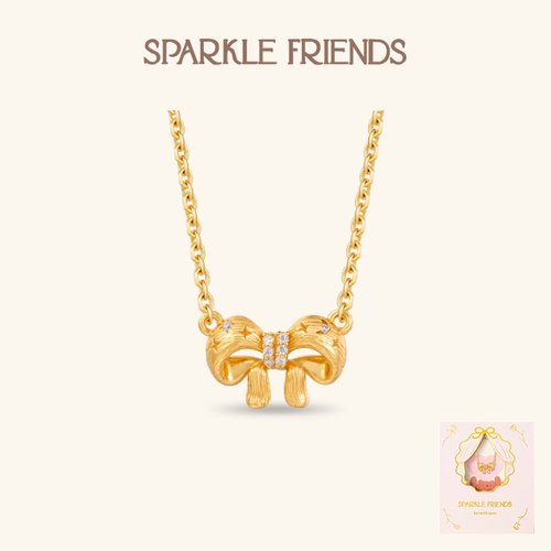 蝴蝶结项链小众高级感女生礼物