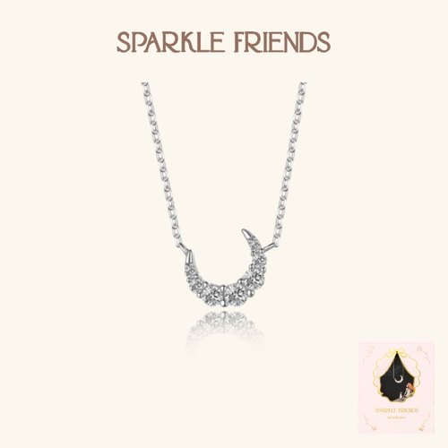 浪漫少女心月牙项链女礼物