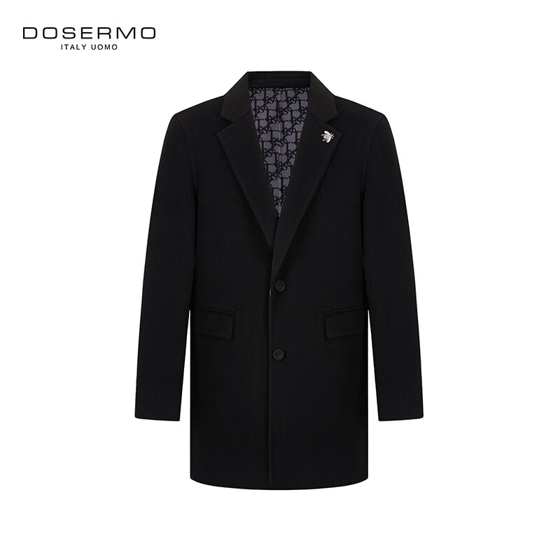 丹西摩（DOSERMO）轻奢男装中长款秋冬大衣男士外套