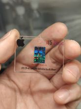 苹果A15 CPU核心晶圆芯片摆件钥匙扣 亚克力