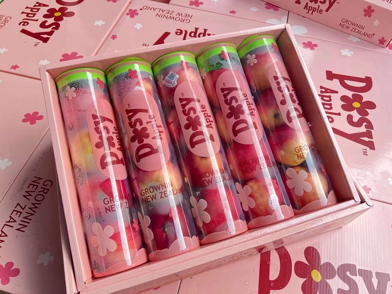 posy新西兰进口小花苹果当季新鲜采摘水果脆甜多汁礼盒装整箱5筒