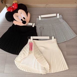 软软//miu系百褶裙半身裙风琴短裙女加长防走光