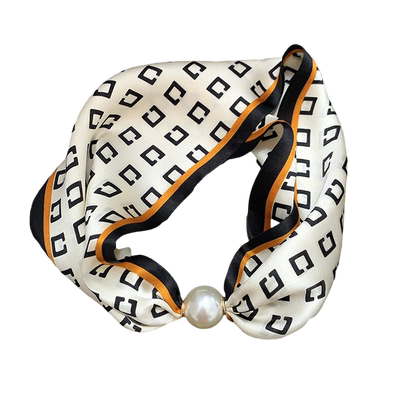 大珍珠桑蚕丝磁吸扣长条锁骨链