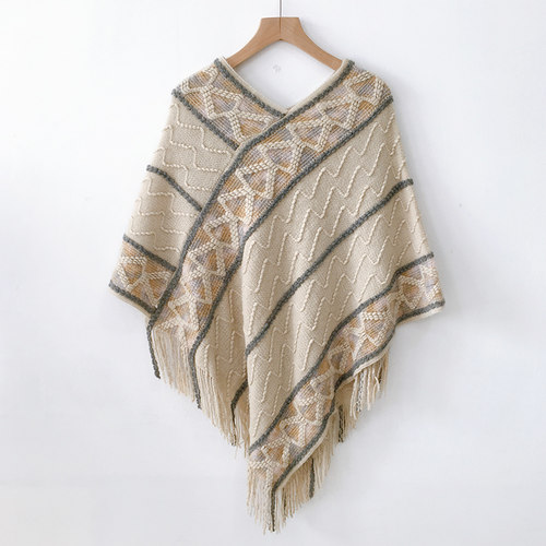 夏秋民族风外搭披肩旅游斗篷披风