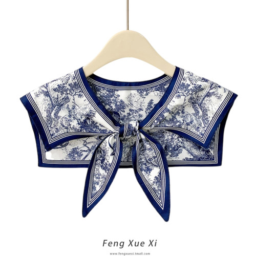 四季百搭薄款衣领花边装饰小披肩