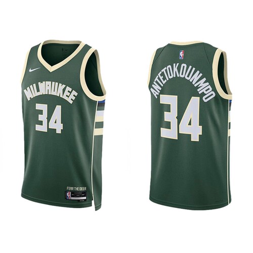 Nike NBA 球衣 SW球迷版 22-23赛季雄鹿字母哥球衣DN2012-323