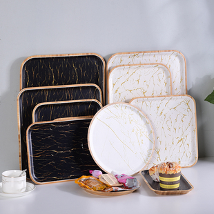 竹制餐点托盘茶点零食水果盘简约点心盘餐厅咖啡厅酒吧酒店小吃盘