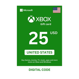 Xbox Live Gift Card $25 美服Windows Xbox Series充值卡25美元