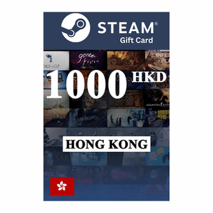 Steam Wallet Card 1000HKD 中国香港数字礼品卡充值卡港币元RMB