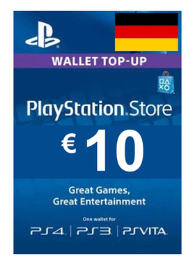 索尼 PSN 德国 10欧元 充值点卡 PlayStation Network PS5/4/Vita