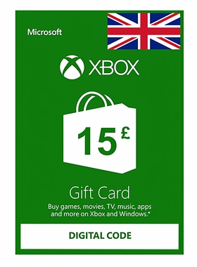 XBOX One 15GBP Digital Voucher UK 英国Windows充值卡15英镑S|X
