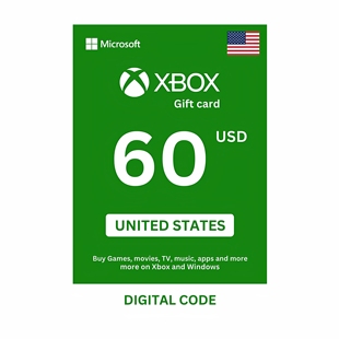 美服Xbox live $60 Gift Card Xbox one/360 60美金礼品卡点卡 US