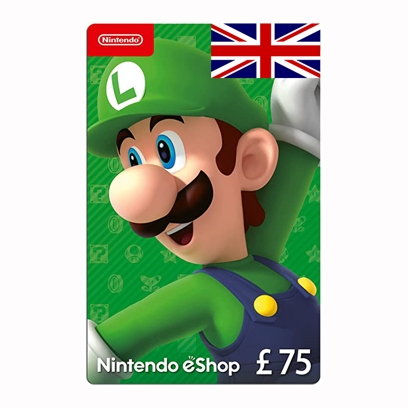 nintendo eshop card gbp75 voucher(uk 英国任天堂switch充值卡