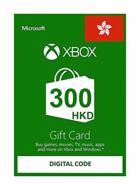香港 Xbox Live Gift Card One/360 HongKong HKD300港元充值点卡