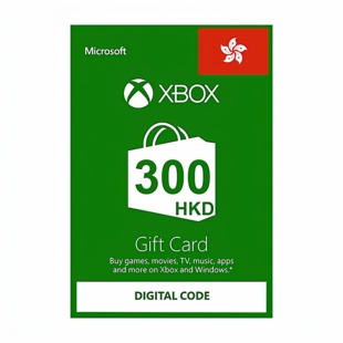 香港 Xbox Live Gift Card One/360 HongKong HKD300港元充值点卡