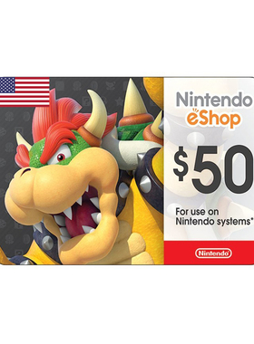 Nintendo USD50 eShop Card USA NS任天堂50美元充值卡 3DS WiiU