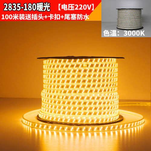220v工地养殖塔吊防水led灯带