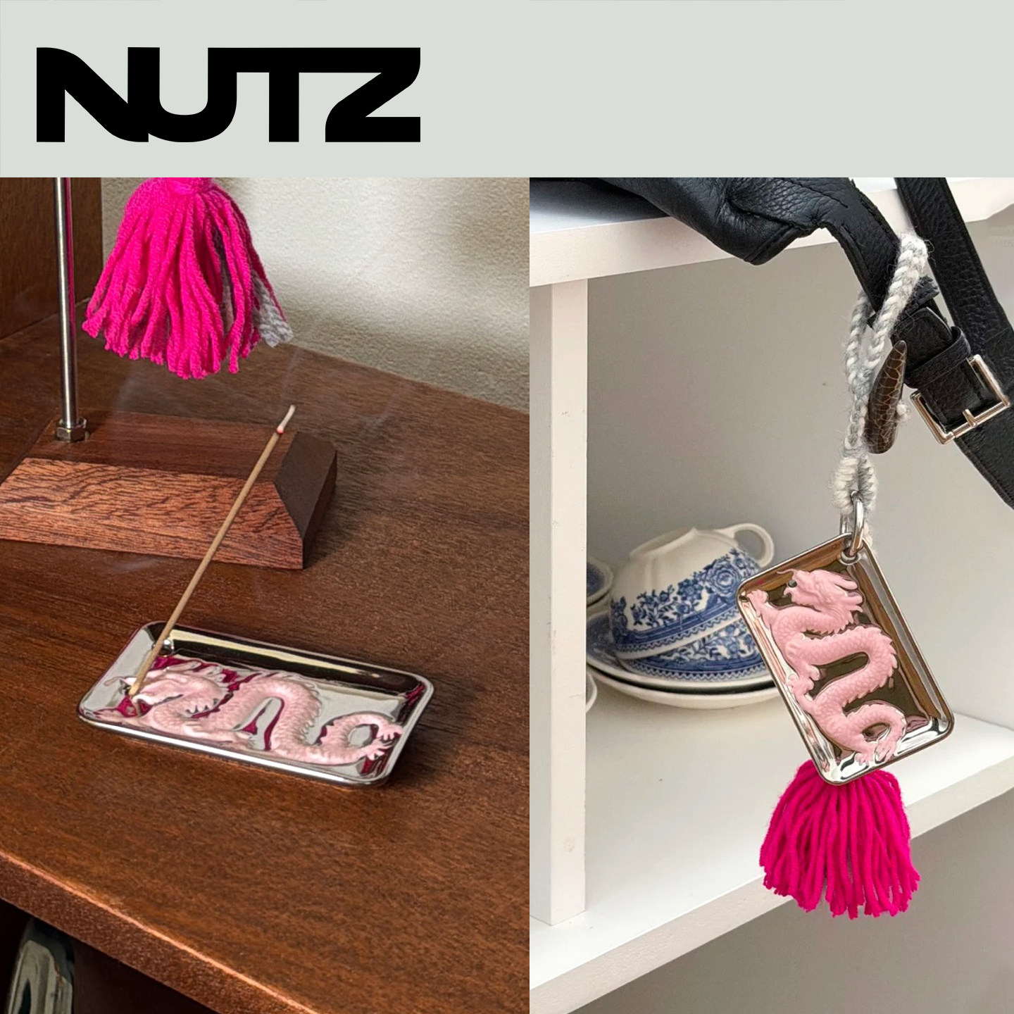 NUTZ祥龙香插挂件吉星高照JXGZ线香香盘香托新中式包挂中国风装饰